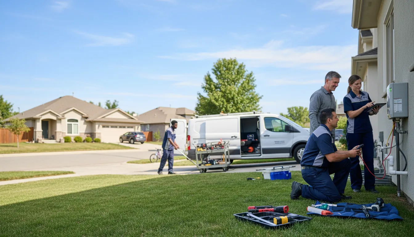 Tankless water heater service in Milford, IL